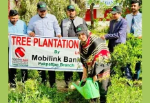 Mobilink Bank carries out nationwide plantation drive to boost safeguards against climate change nationwide plantation drive