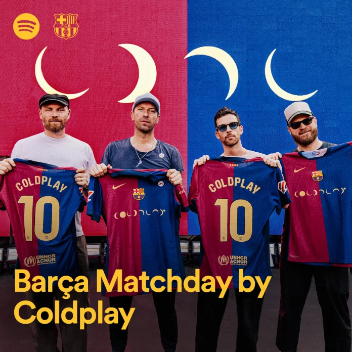 Spotify x Barça x Coldplay Playlist Cover Spotify Barcelona