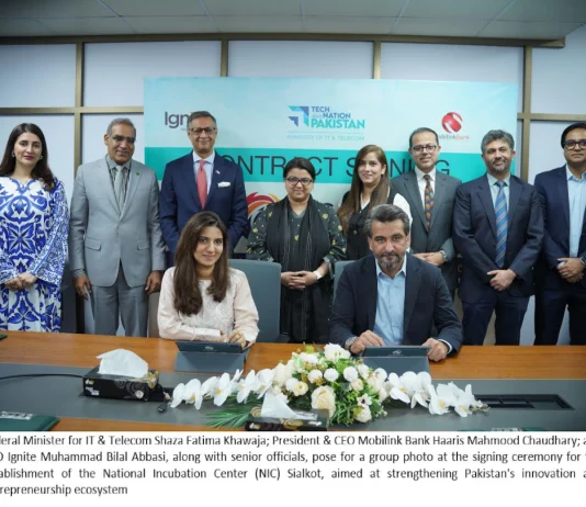 Ignite and Mobilink Bank Partner to Establish National Incubation Center Sialkot Ignite
