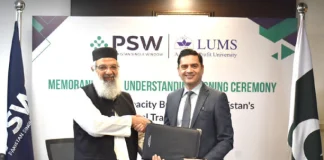 Press Release: LUMS, PSW Sign MoU to Boost Trade Facilitation Capacity, Research Lums